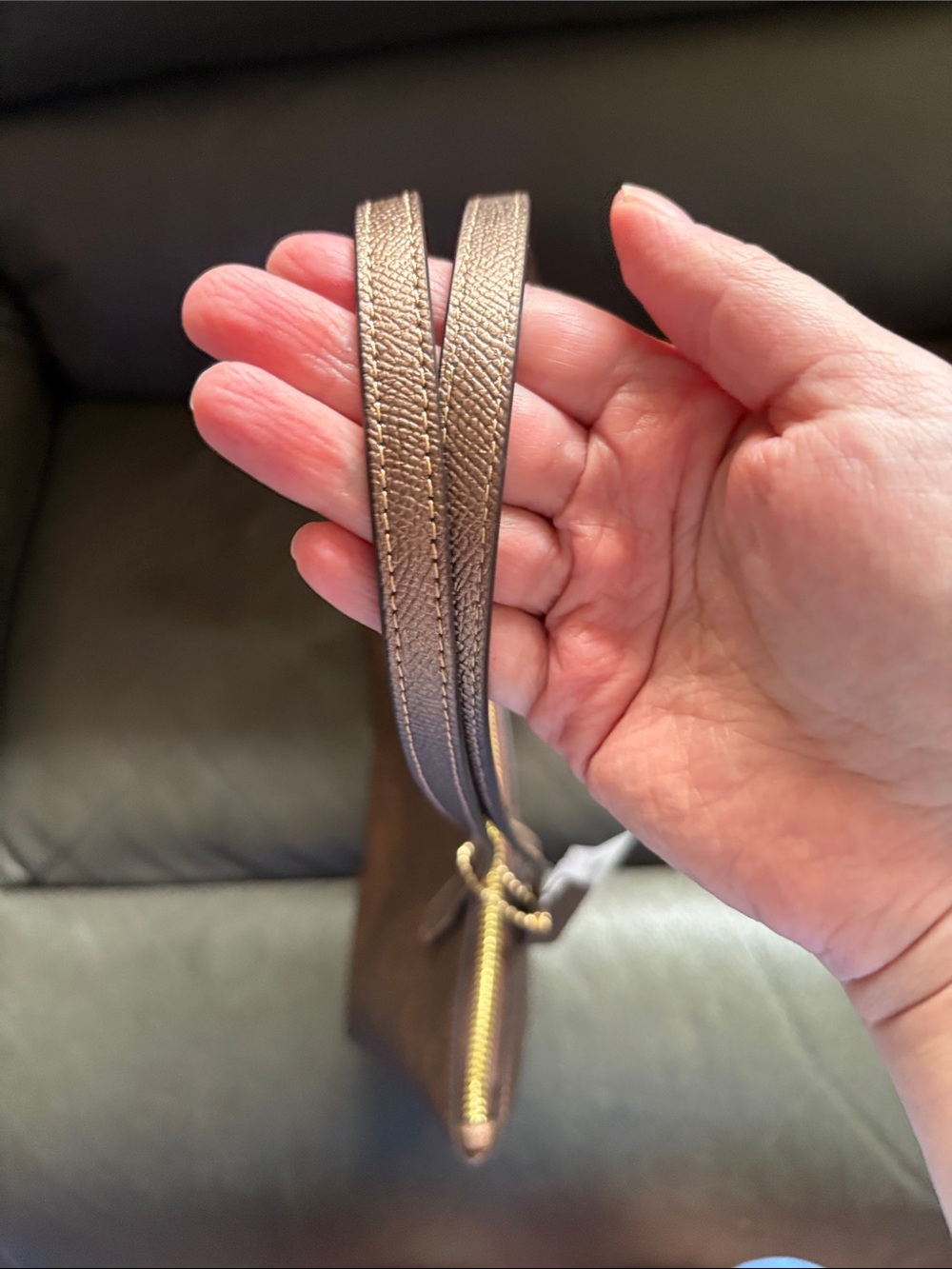 Coach medium signature Fiona tote in copper brown - Picture 5 of 9